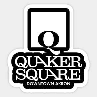 Quaker Square Sticker